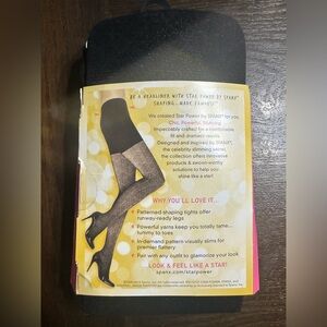 Spanx Star‎ Power Patterned Shaping Tights in Black